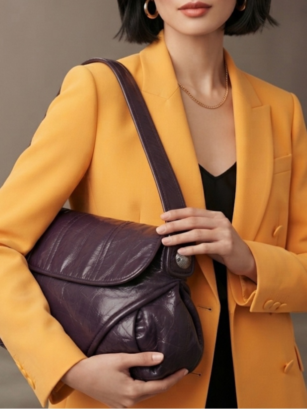 Francesco Biasia Leather Hobo Bag